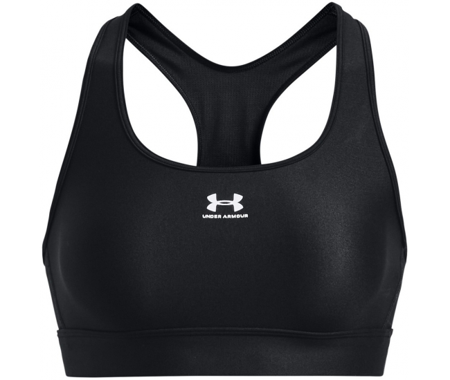 Under Armour Mid Keyhole Graphic Sports Bra (White Black) Small - Central  Sports