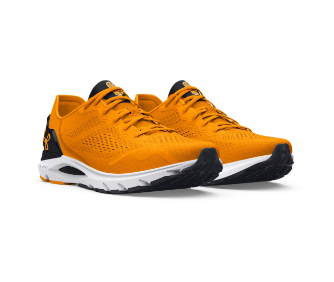 Mens orange under armour shoes best sale