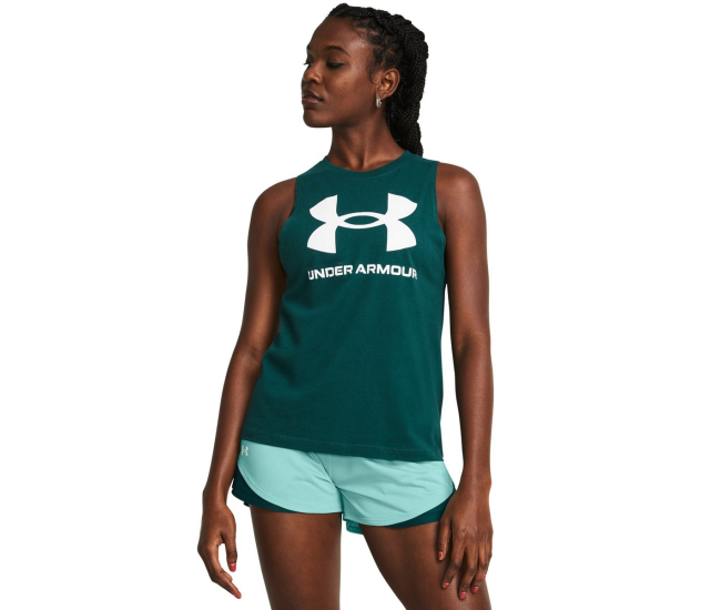 Under Armour, Armour Live Sportstyle Graphic Tank Top Ladies, Mod Grey  Light
