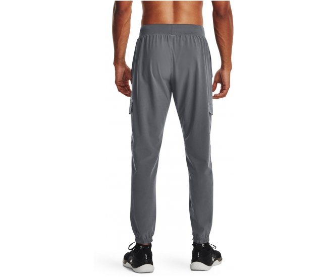 Mens sports pants Under Armour STRETCH WOVEN CARGO PANTS grey