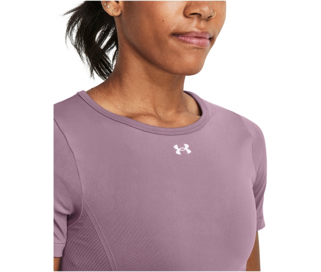 Womens functional short sleeve shirt Under Armour TRAIN SEAMLESS SS W  purple