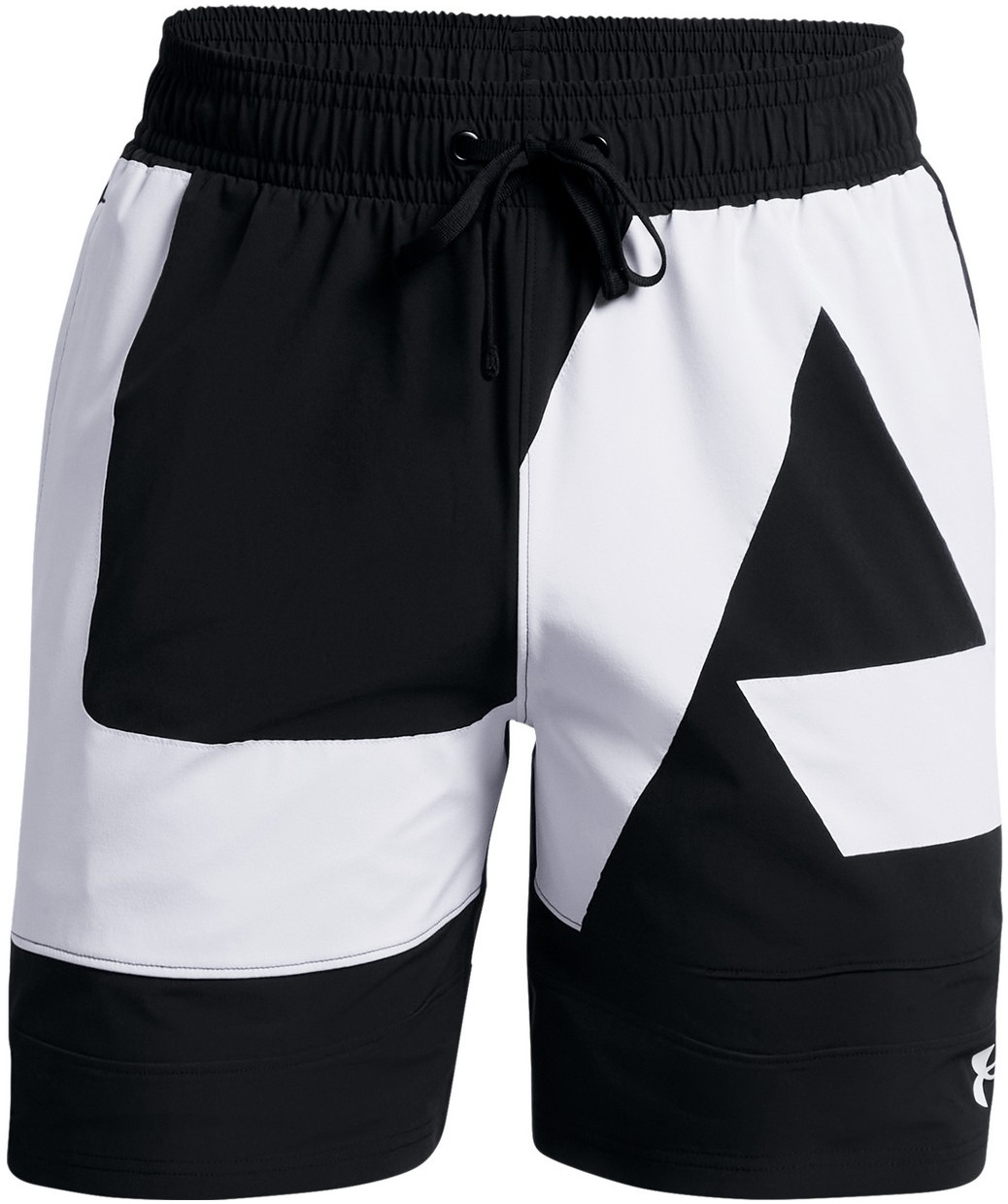 Mens sports shorts Under Armour BASELINE WOVEN 7'' SHORT black