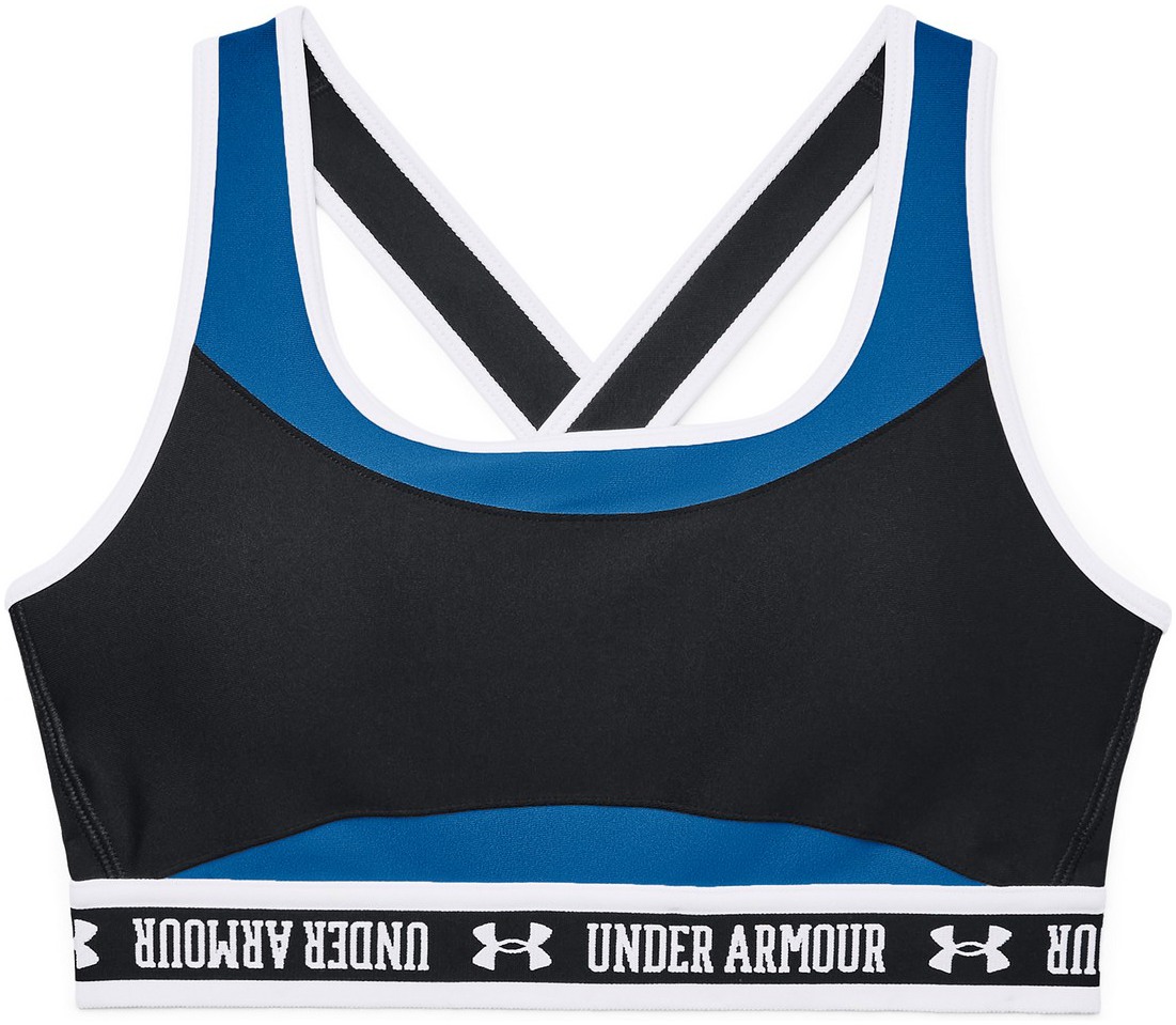 Womens sports bra Under Armour CROSSBACK MID BLOCK W blue