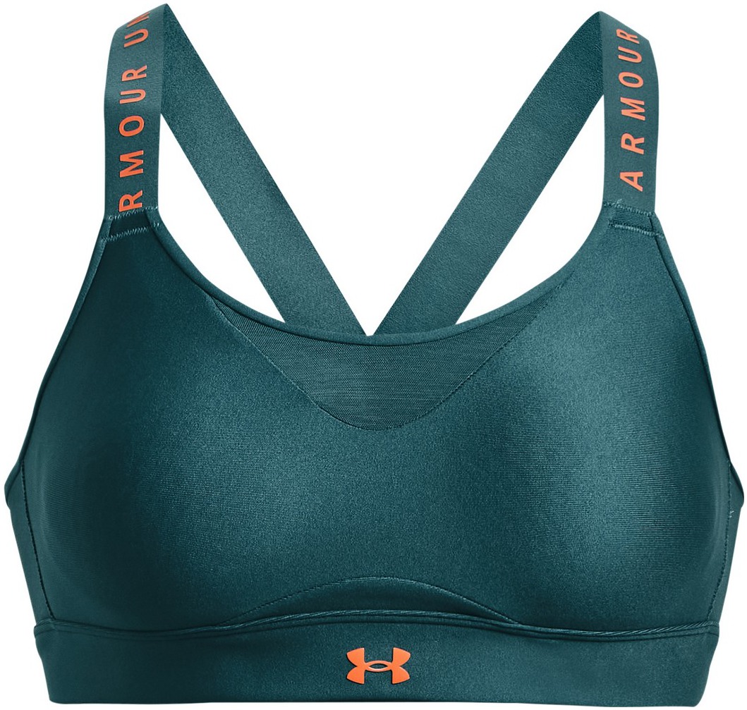 Womens sports bra Under Armour INFINITY HIGH BRA W green | AD